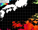 ひまわり人工衛星:黒潮域,11:59JST,1時間合成画像