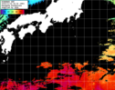 ひまわり人工衛星:黒潮域,13:59JST,1時間合成画像