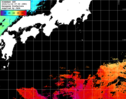 ひまわり人工衛星:黒潮域,16:59JST,1時間合成画像