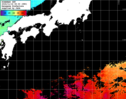 ひまわり人工衛星:黒潮域,17:59JST,1時間合成画像
