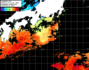 ひまわり人工衛星:黒潮域,07:59JST,1時間合成画像