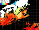ひまわり人工衛星:黒潮域,08:59JST,1時間合成画像