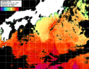 ひまわり人工衛星:黒潮域,16:59JST,1時間合成画像