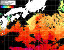 ひまわり人工衛星:黒潮域,19:59JST,1時間合成画像
