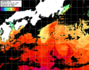 ひまわり人工衛星:黒潮域,21:59JST,1時間合成画像