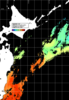 ひまわり人工衛星:親潮域,13:59JST,1時間合成画像