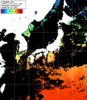 ひまわり人工衛星:日本全域,23:59JST,1時間合成画像