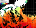 ひまわり人工衛星:黒潮域,16:59JST,1時間合成画像