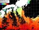 ひまわり人工衛星:黒潮域,18:59JST,1時間合成画像