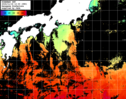 ひまわり人工衛星:黒潮域,21:59JST,1時間合成画像