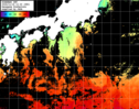 ひまわり人工衛星:黒潮域,22:59JST,1時間合成画像