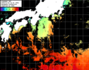 ひまわり人工衛星:黒潮域,23:59JST,1時間合成画像