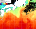 NOAA人工衛星画像:黒潮域, 1日合成画像(2024/11/18UTC)