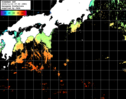ひまわり人工衛星:黒潮域,16:59JST,1時間合成画像