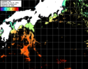 ひまわり人工衛星:黒潮域,18:59JST,1時間合成画像