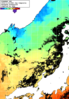 NOAA人工衛星画像:日本海, 1日合成画像(2024/11/19UTC)