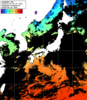 ひまわり人工衛星:日本全域,18:59JST,1時間合成画像