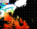 ひまわり人工衛星:黒潮域,13:59JST,1時間合成画像
