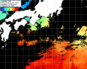 ひまわり人工衛星:黒潮域,06:59JST,1時間合成画像