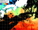 ひまわり人工衛星:黒潮域,12:59JST,1時間合成画像