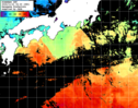 ひまわり人工衛星:黒潮域,13:59JST,1時間合成画像