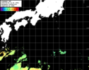 ひまわり人工衛星:黒潮域,21:59JST,1時間合成画像