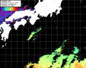 ひまわり人工衛星:黒潮域,17:59JST,1時間合成画像