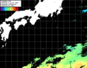 ひまわり人工衛星:黒潮域,18:59JST,1時間合成画像