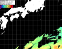 ひまわり人工衛星:黒潮域,21:59JST,1時間合成画像