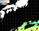 ひまわり人工衛星:黒潮域,22:59JST,1時間合成画像