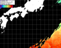 ひまわり人工衛星:黒潮域,12:59JST,1時間合成画像