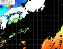 ひまわり人工衛星:黒潮域,21:59JST,1時間合成画像