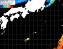 ひまわり人工衛星:黒潮域,18:59JST,1時間合成画像