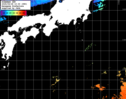 ひまわり人工衛星:黒潮域,19:59JST,1時間合成画像
