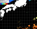 ひまわり人工衛星:黒潮域,21:59JST,1時間合成画像