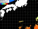 ひまわり人工衛星:黒潮域,22:59JST,1時間合成画像