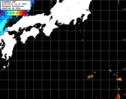 ひまわり人工衛星:黒潮域,22:59JST,1時間合成画像
