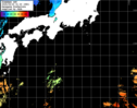 ひまわり人工衛星:黒潮域,10:59JST,1時間合成画像