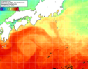 NOAA人工衛星画像:黒潮域, 1日合成画像(2025/06/16UTC)