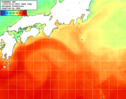 NOAA人工衛星画像:黒潮域, 1週間合成画像(2025/06/15～2025/06/21UTC)