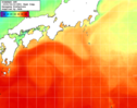 NOAA人工衛星画像:黒潮域, 1週間合成画像(2025/06/16～2025/06/22UTC)