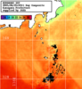 NOAA人工衛星画像:神奈川県近海, 1日合成画像(2025/06/25UTC)