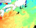 NOAA人工衛星画像:黒潮域, 1日合成画像(2025/07/02UTC)