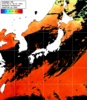 ひまわり人工衛星:日本全域,17:59JST,1時間合成画像