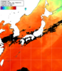 NOAA人工衛星画像:日本全域, 1日合成画像(2025/08/11UTC)