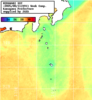 NOAA人工衛星画像:神奈川県近海, 1週間合成画像(2025/08/05～2025/08/11UTC)
