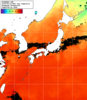NOAA人工衛星画像:日本全域, 1日合成画像(2025/08/12UTC)