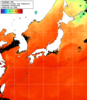 NOAA人工衛星画像:日本全域, 1日合成画像(2025/08/13UTC)