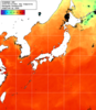 NOAA人工衛星画像:日本全域, 1日合成画像(2025/08/14UTC)