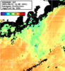 ひまわり人工衛星:神奈川県近海,23:59JST,1時間合成画像